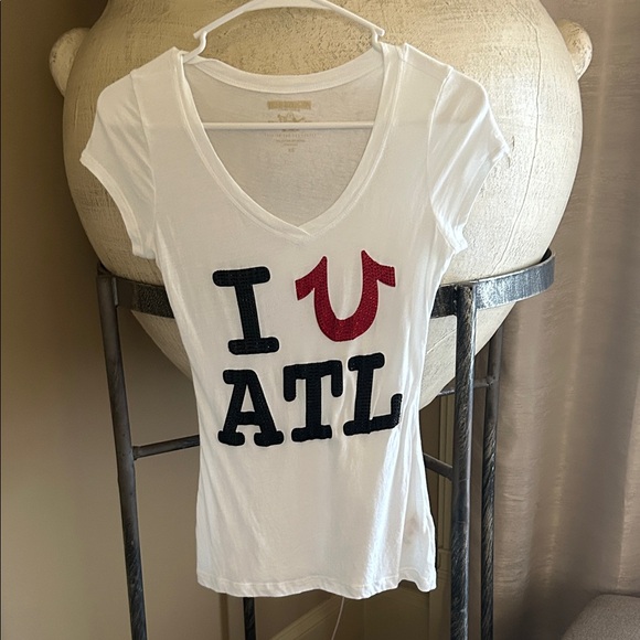 True Religion White 'I ❤️ ATL' Tee - Picture 1 of 6